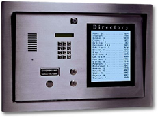 Door-Guard 7000 Model 7210 LCD telephone entry system with digital directory